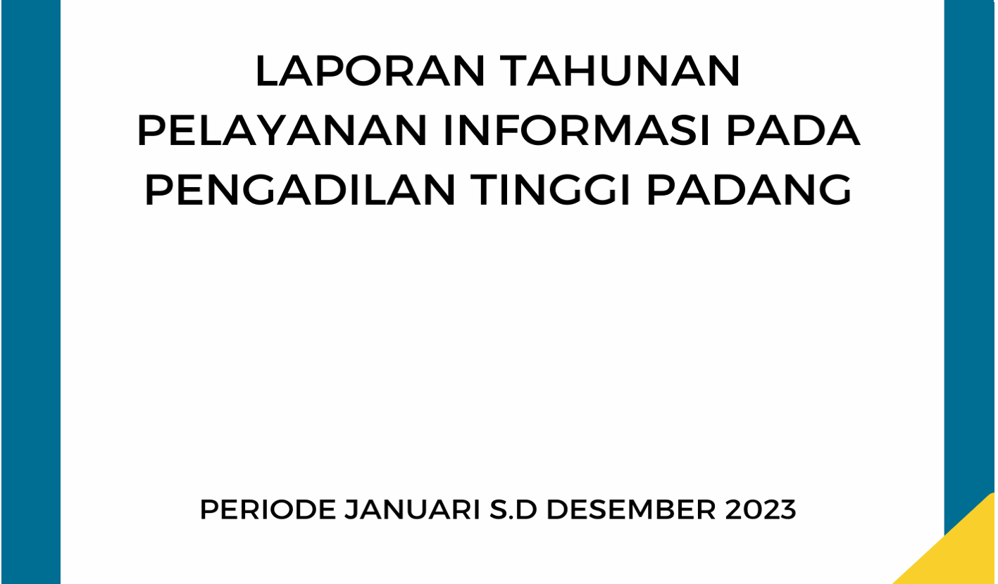 laporan tahunan pelayan informasi publik pt padang 2023